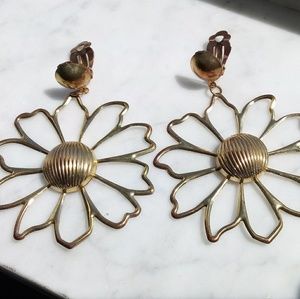 Flower Clip-On Earrings